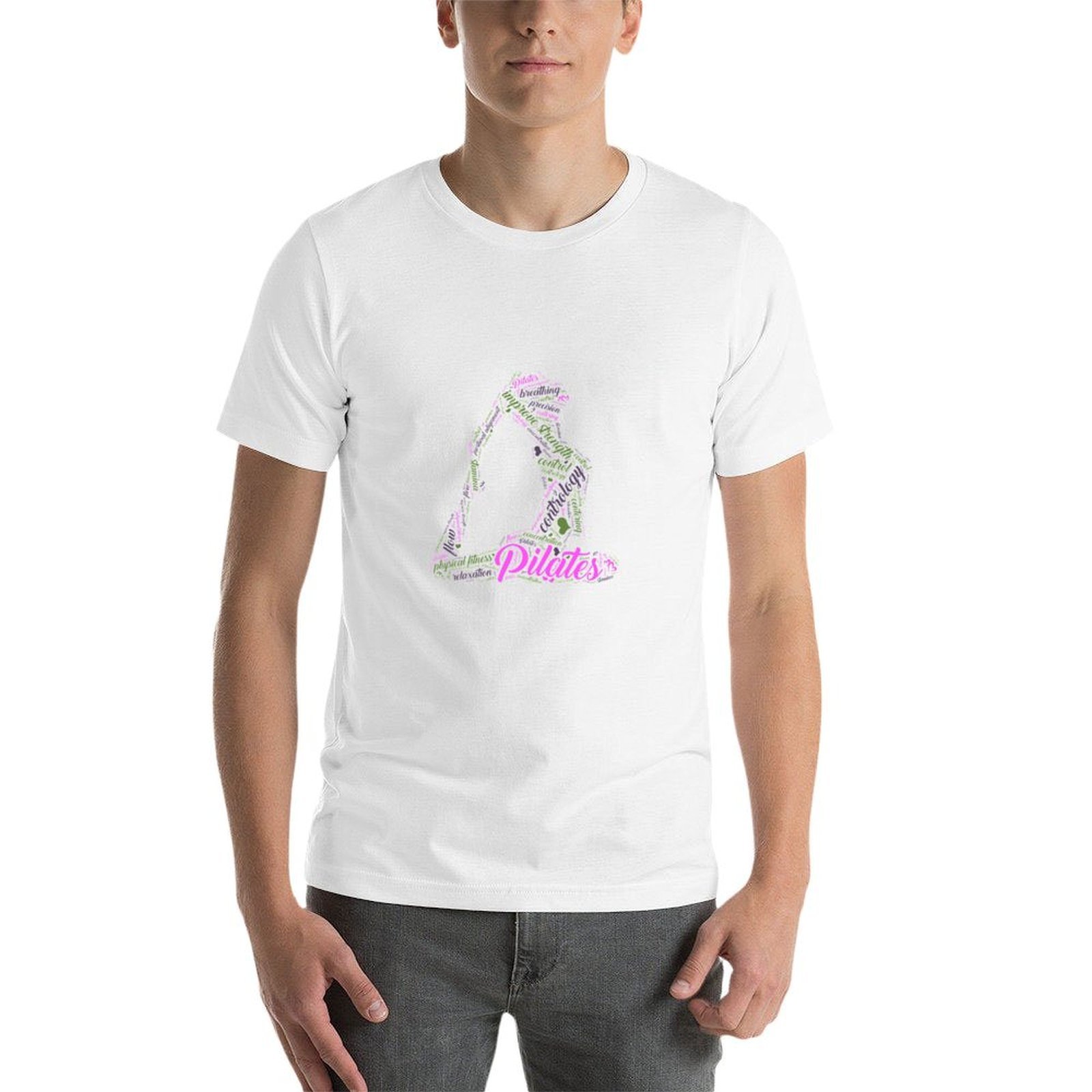 Womens Fun Word Cloud and Cute - Pilates Yoga Class recensione e prezzo